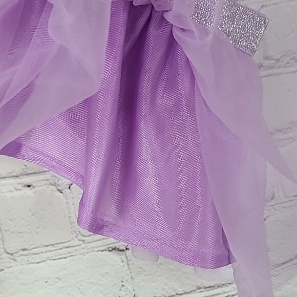Baby Girl’s Glitter Tulle Tutu Skirt 0-3M Rainbow & Lilac Ruffled Bloomers 2-pk - Picture 6 of 10